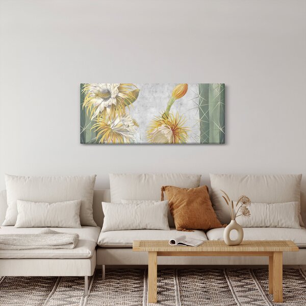Slika - Cvetoči kaktusi (120x50 cm)