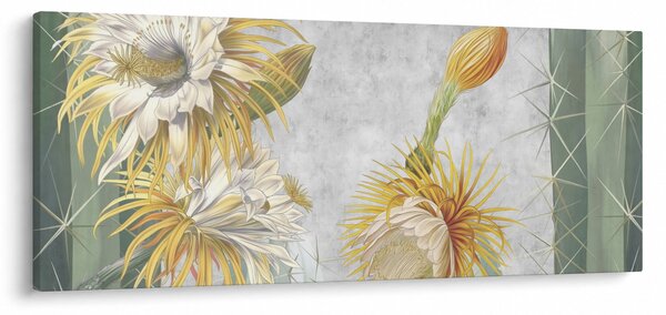 Slika - Cvetoči kaktusi (120x50 cm)