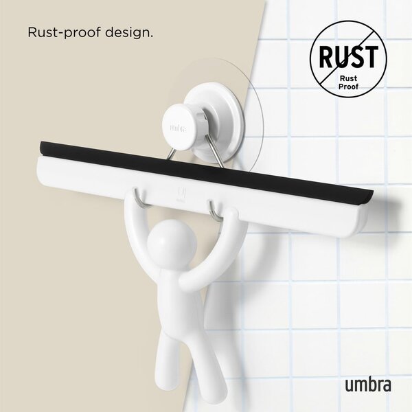 Bijeli brisač za stakla s držačem 26 cm Buddy – Umbra