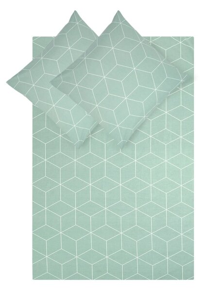 Tirkizno plava posteljina od pamuka od 46, 200 x 200 cm