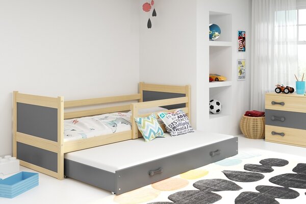 Krevet RICO 90x200 s dodatnim ležajem 90x200 - BOR (više boja)