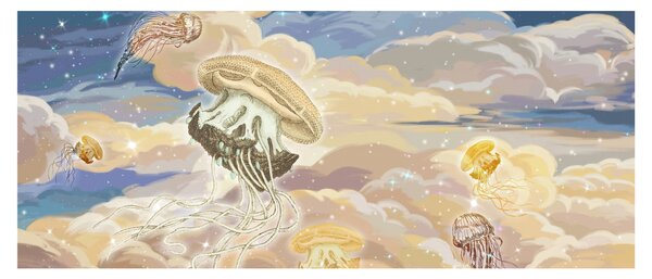 Slika - Nebeška meduza (120x50 cm)
