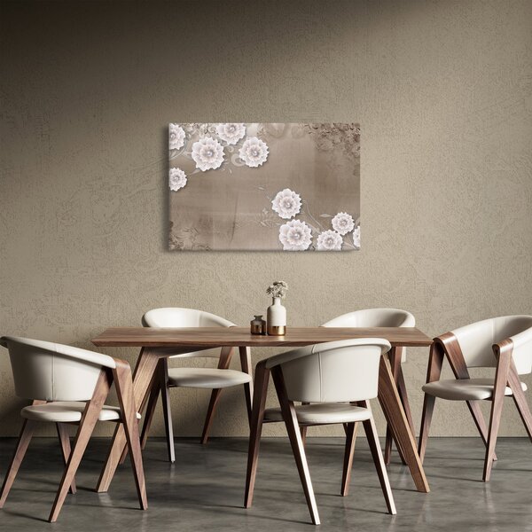 Slika - Draperija z rožami (90x60 cm)