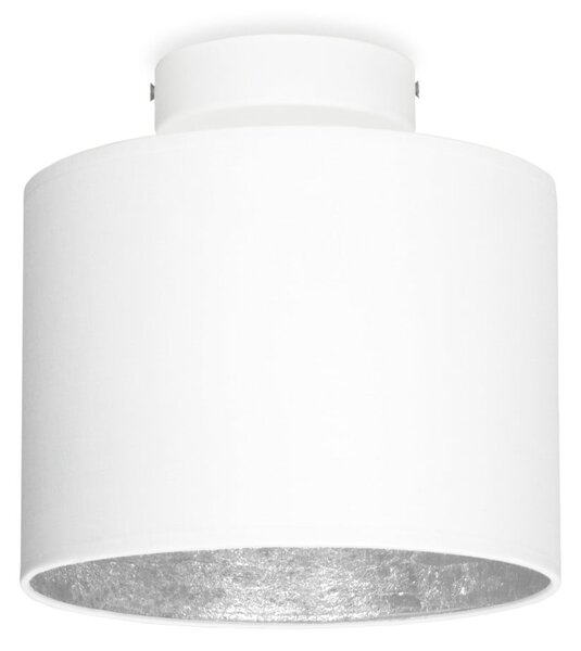 Bijeli stropna lampa s detaljima u srebrnoj Sotto Luce MIKA XS, 20 cm