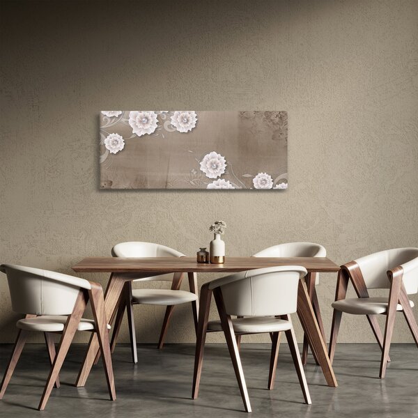 Slika - Draperija z rožami (120x50 cm)