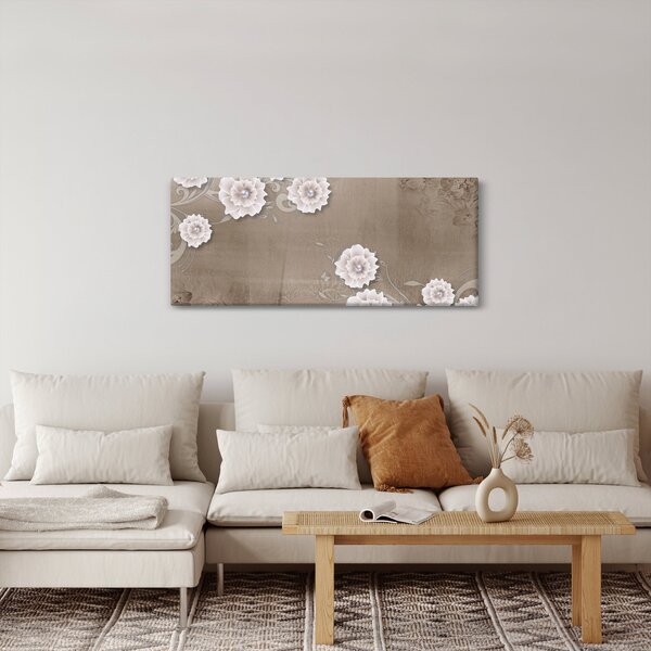 Slika - Draperija z rožami (120x50 cm)