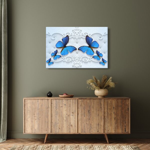 Slika - Modri ​​metulji (90x60 cm)