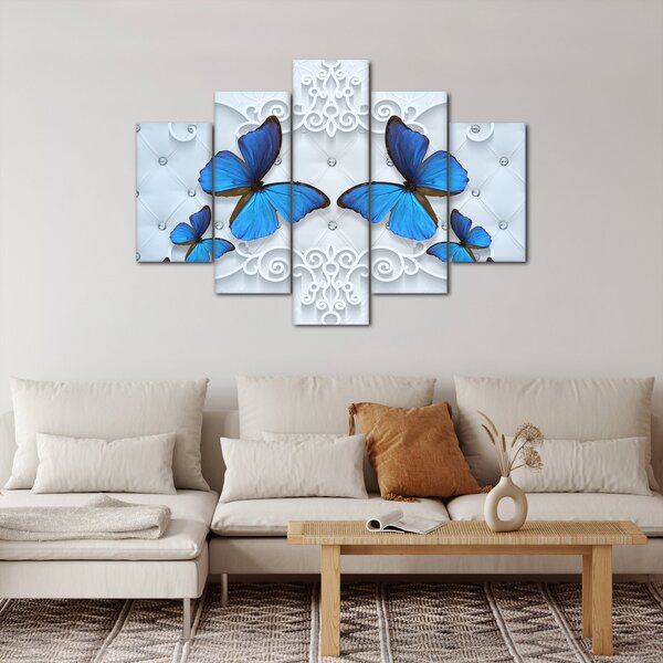 Slika - Modri ​​metulji (150x105 cm)