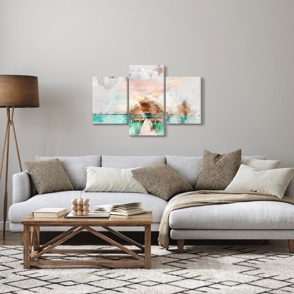 Slika - Maldivi, lesen pomol (90x60 cm)