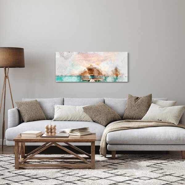 Slika - Maldivi, lesen pomol (120x50 cm)