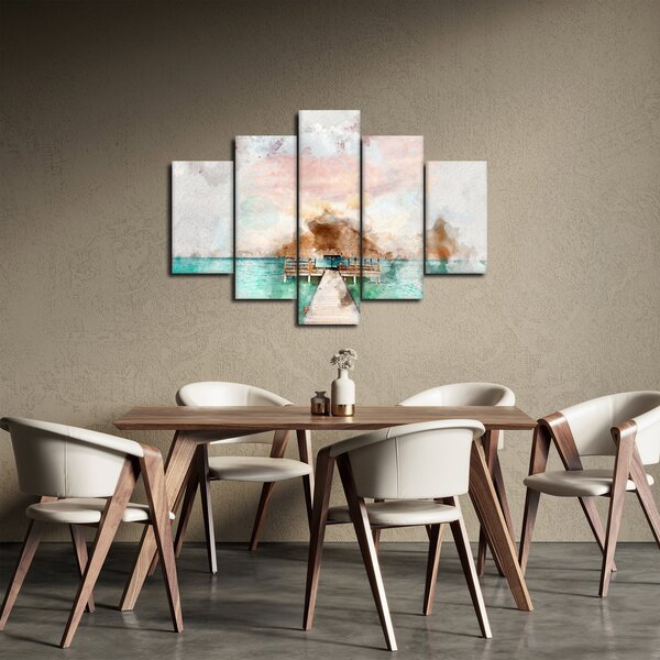 Slika - Maldivi, lesen pomol (150x105 cm)