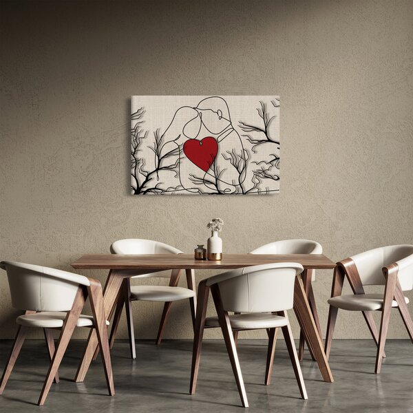 Slika - Zaljubljeni par (90x60 cm)