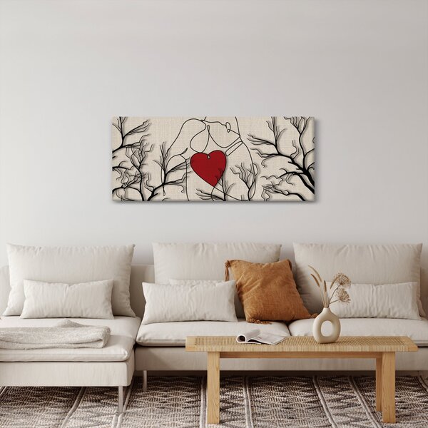 Slika - Zaljubljeni par (120x50 cm)