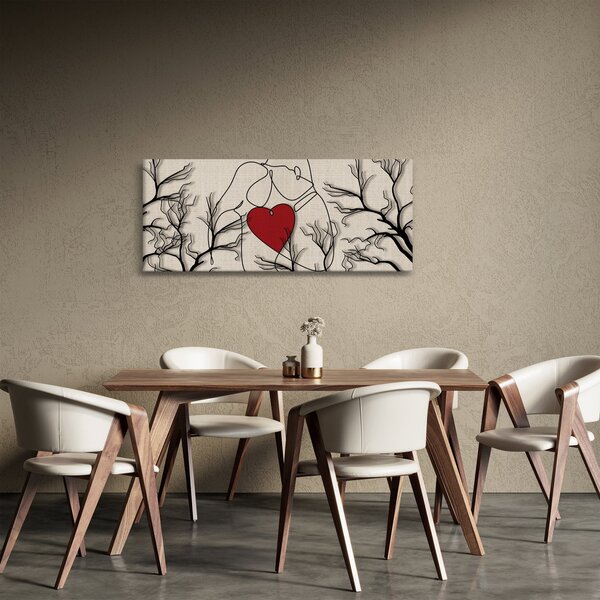 Slika - Zaljubljeni par (120x50 cm)