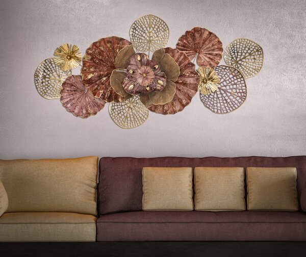Metalna viseća dekoracija Mauro Ferretti Flowery, 118 x 58 cm