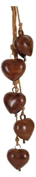 Girlanda s 5 zvona u obliku srca Antic Line