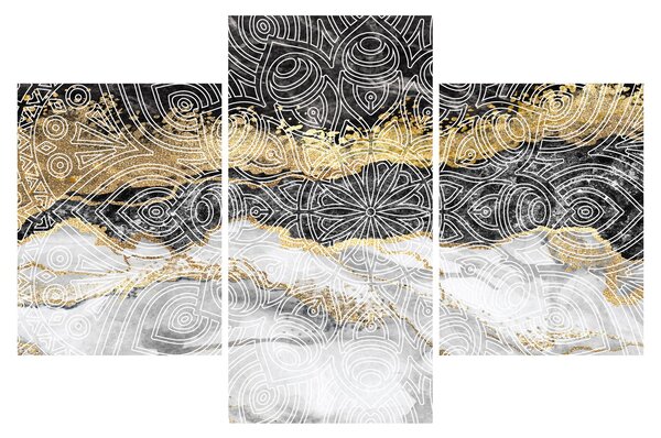 Slika - Mandala v marmorju (90x60 cm)