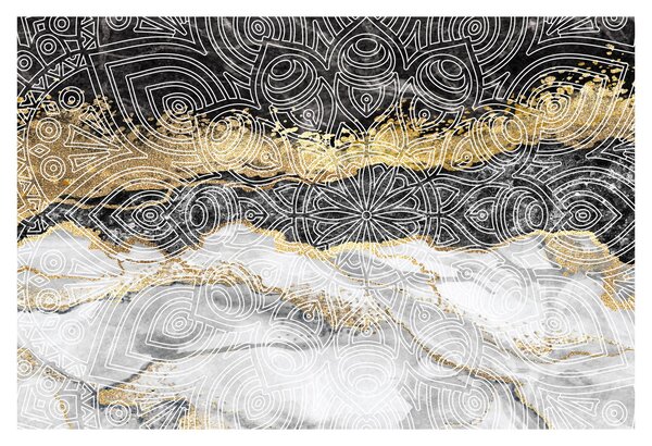 Slika - Mandala v marmorju (90x60 cm)