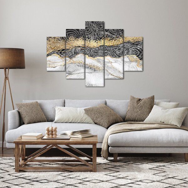 Slika - Mandala v marmorju (150x105 cm)