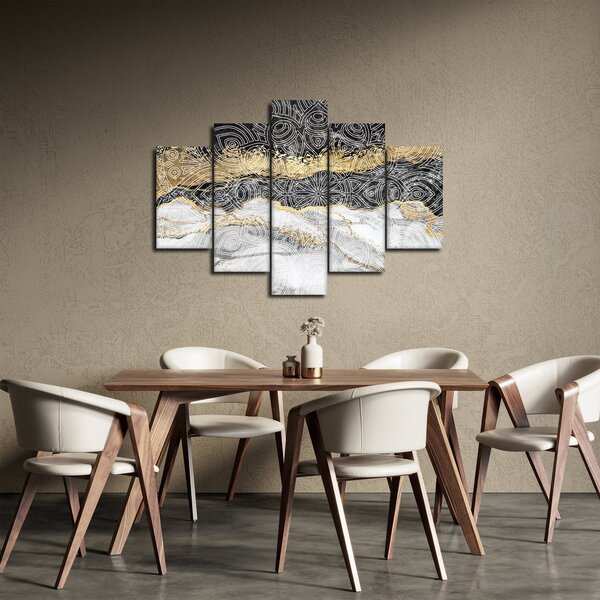 Slika - Mandala v marmorju (150x105 cm)