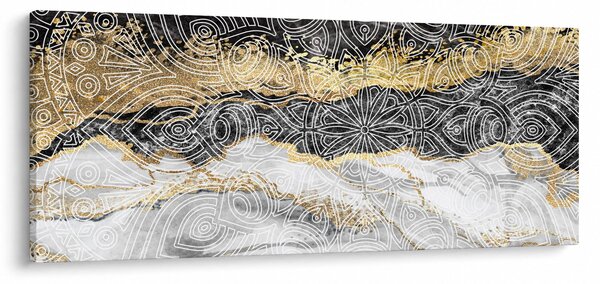 Slika - Mandala v marmorju (120x50 cm)