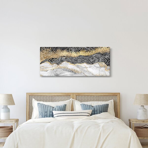 Slika - Mandala v marmorju (120x50 cm)