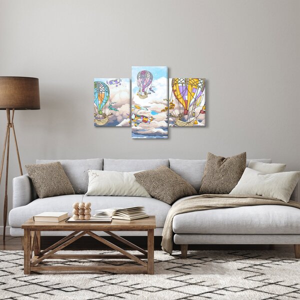 Slika - Odprava v oblakih (90x60 cm)
