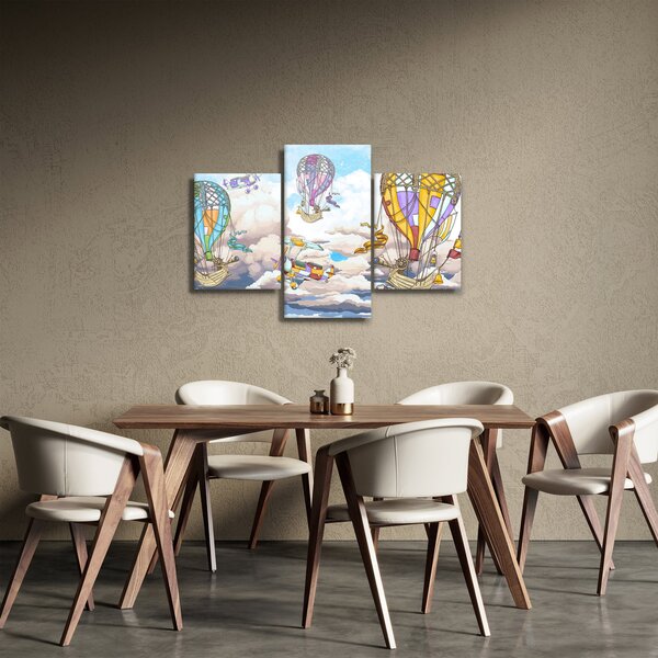 Slika - Odprava v oblakih (90x60 cm)