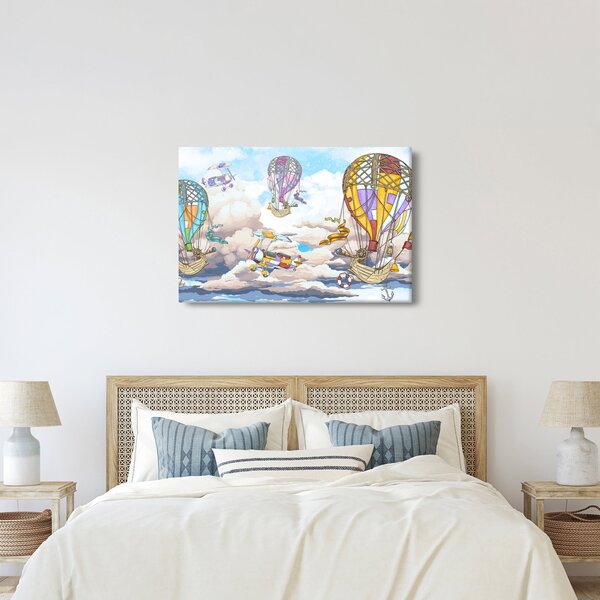 Slika - Odprava v oblakih (90x60 cm)