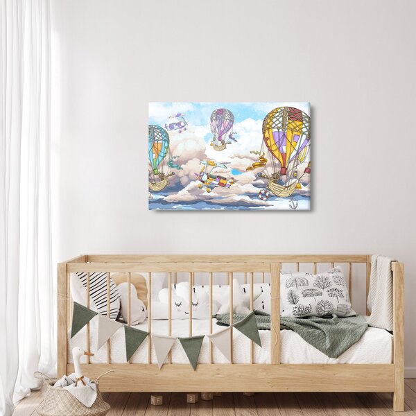 Slika - Odprava v oblakih (90x60 cm)