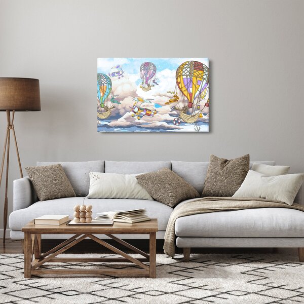 Slika - Odprava v oblakih (90x60 cm)