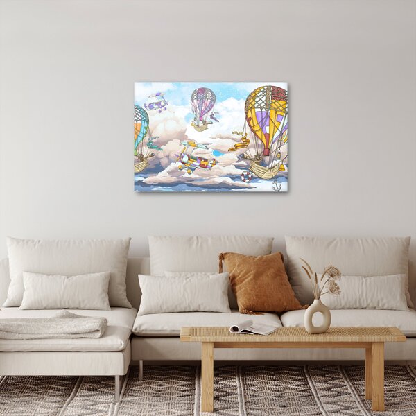 Slika - Odprava v oblakih (70x50 cm)