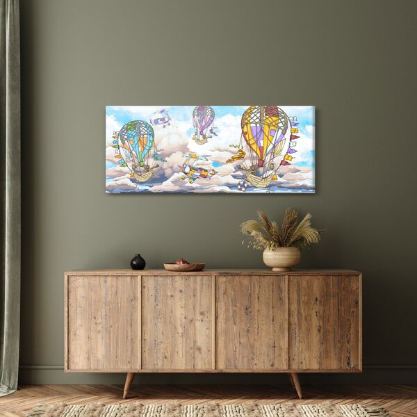Slika - Odprava v oblakih (120x50 cm)