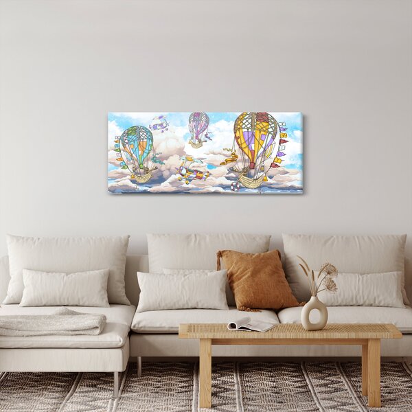Slika - Odprava v oblakih (120x50 cm)