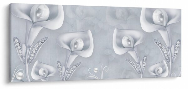 Slika - Biserne rože (120x50 cm)