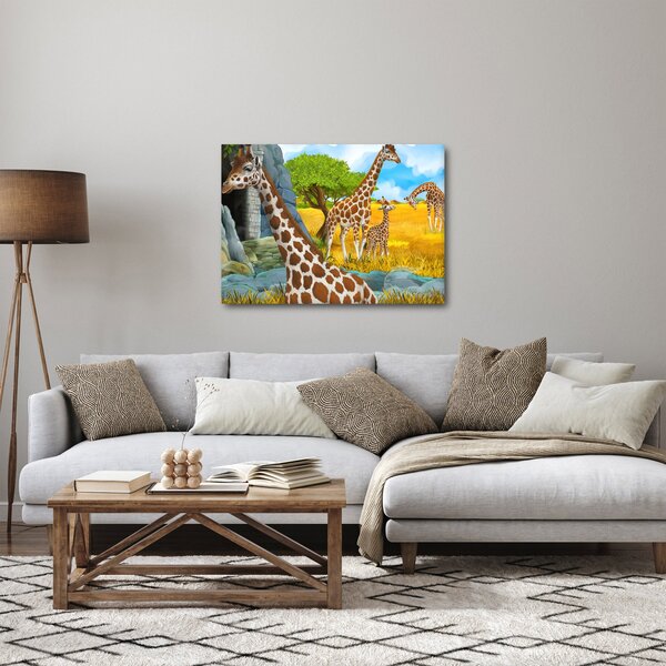 Slika - Žirafa družina (70x50 cm)