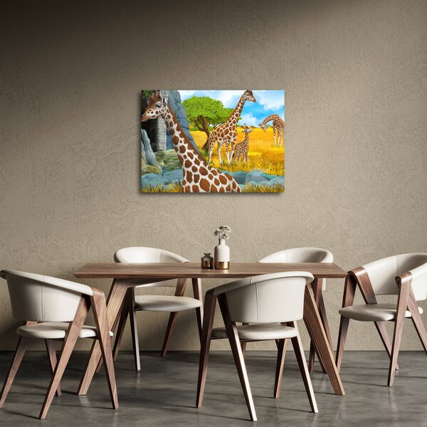Slika - Žirafa družina (70x50 cm)
