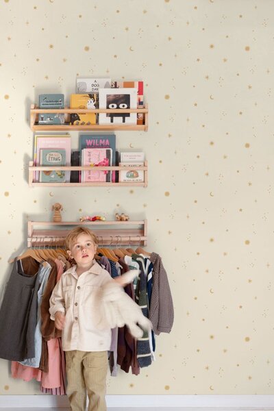 Dječja flis tapeta za zid, krem, nebo, LD3619, Little Dreamers, Grandeco | Ljepilo besplatno
