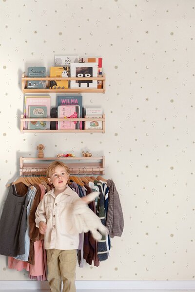 Dječja flis tapeta za zid, bijela, nebo, LD3617, Little Dreamers, Grandeco | Ljepilo besplatno