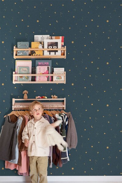 Dječja flis tapeta za zid, plava, nebo, LD3615, Little Dreamers, Grandeco | Ljepilo besplatno