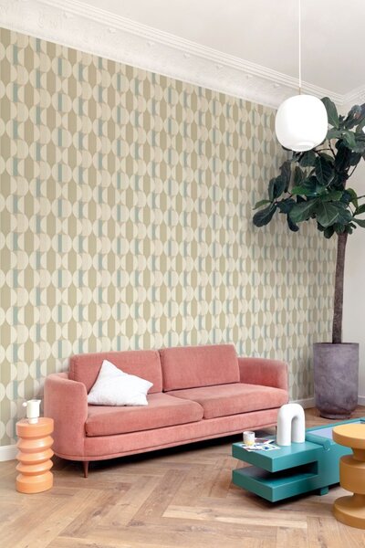 Geometrijska flis tapeta za zid, CU3112, Cumaru, Grandeco | Ljepilo besplatno