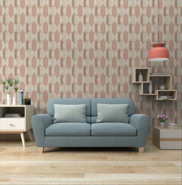 Geometrijska flis tapeta za zid, CU3113, Cumaru, Grandeco | Ljepilo besplatno