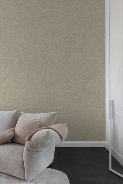 Flis tapeta za zid, bež, imitacija tkanine, PW1303, Precious Weaves, Grandeco | Ljepilo besplatno