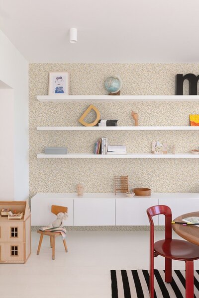Flis tapeta za zid, oker, cvijeće, LD3020, Little Dreamers, Grandeco | Ljepilo besplatno