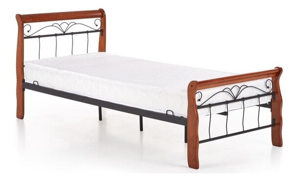 Krevet Houston 104Jednostruki, Smeđa, 90x200, Metal, Basi a doghePodnice, 93x219x91cm