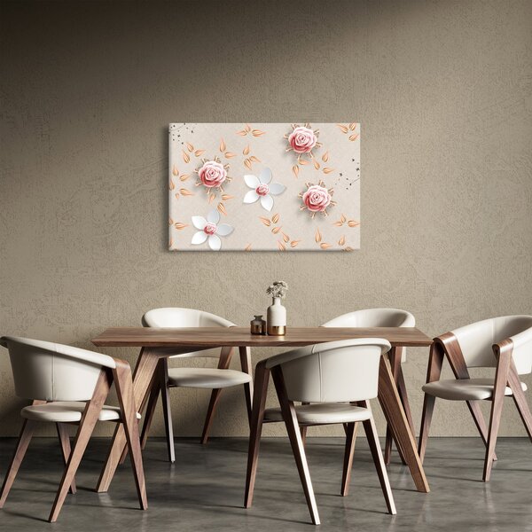 Slika - Cvetovi vrtnic (90x60 cm)