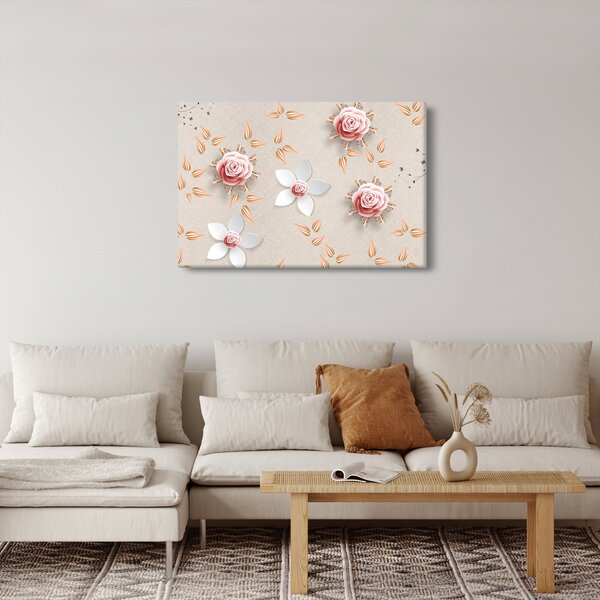 Slika - Cvetovi vrtnic (90x60 cm)