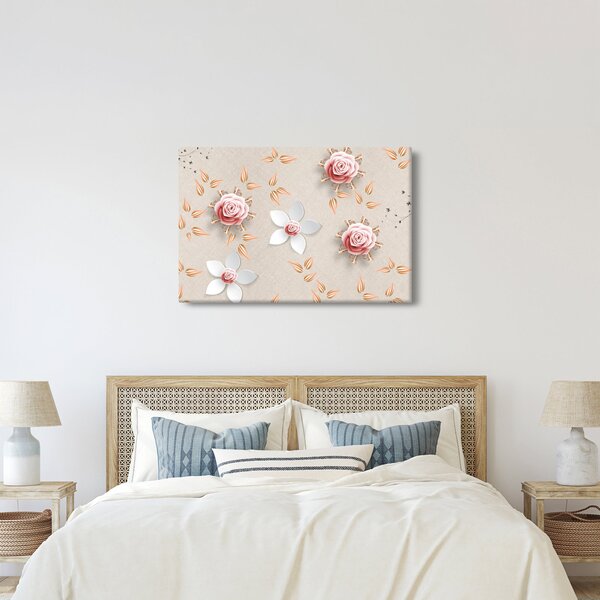 Slika - Cvetovi vrtnic (90x60 cm)