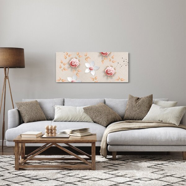 Slika - Cvetovi vrtnic (120x50 cm)
