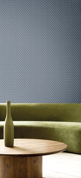 Geometrijska flis tapeta za zid, plava, 7779, Agora, Parato by Cristiana Masi | Ljepilo Gratis